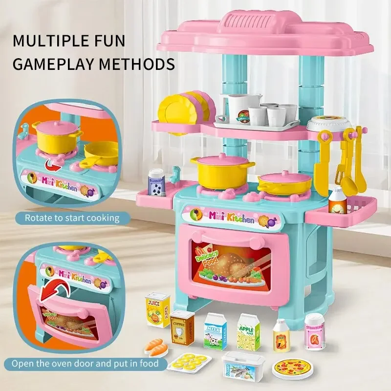 Kids Outdoor Kitchen Accessories - مجموعة ألعاب مطبخ مصغرة للعب على