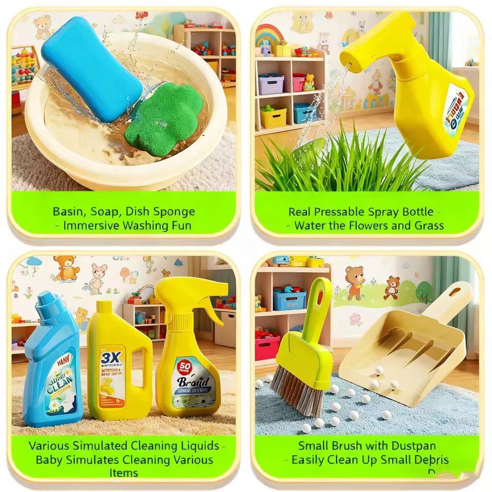 ألعاب تمثيلية للأطفال، أدوات ت - مراجعة Kids Outdoor Broom وسعره
